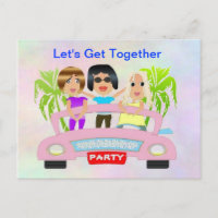 Girls Night Out Postcard