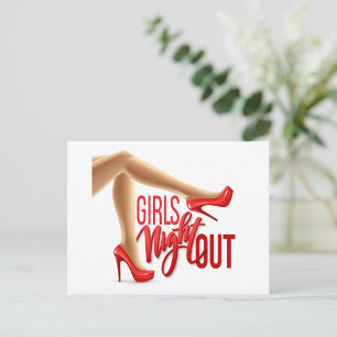 Girls Night Out Postkarte
