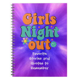 Girls Night Out Stories und Quotes Notizblock