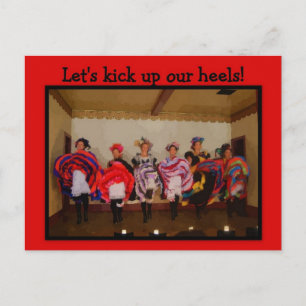 Girls Night Out Wild West Dance Hall Girls Postkarte