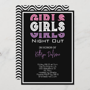 Girls Night Personalisiert Einladung