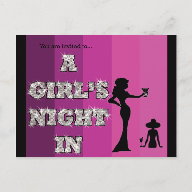 Girls Night - Postcard Einladung (Vorderseite)