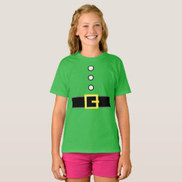 Girl's Novelty Christmas SANTA'S ELF-ANZUG COSTUME T-Shirt