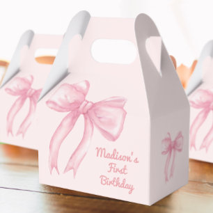 Girls nur Wanne sein eine rosa Bow Coquette Geburt Geschenkschachtel
