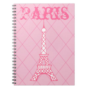 Girl's Paris Eiffel Tower School Notebook Geschenk Notizblock