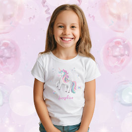 Girls Pastel Niedlich Magical Unicorn T-Shirt
