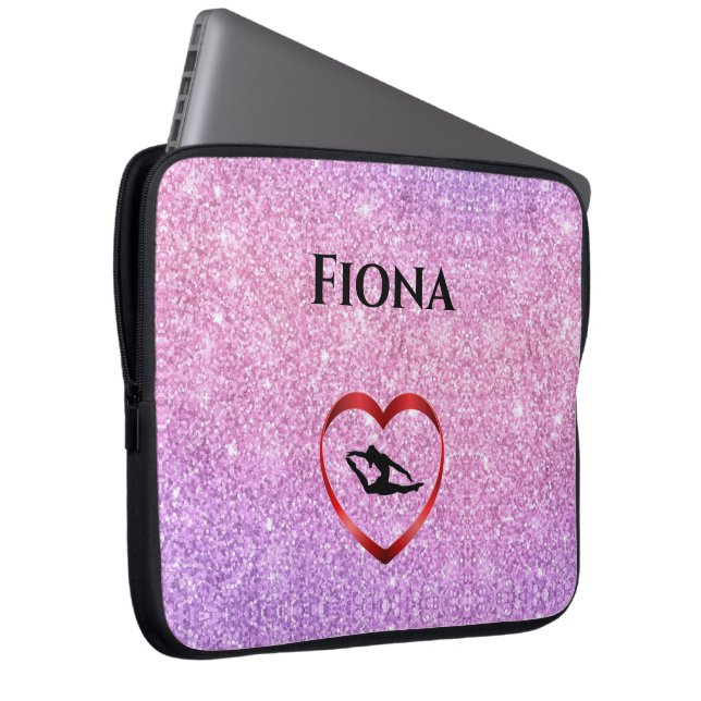 Girls Personalisiert Gymnastik - Laptop Case (Vorne Rechts)