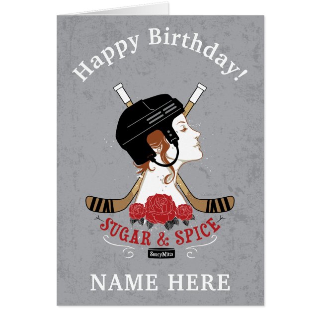 Girls Personalisiert Hockey Geburtstagszucker und  (Vorne)