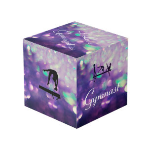 Girls Personalisiert Lila Gymnastik Cube Würfel