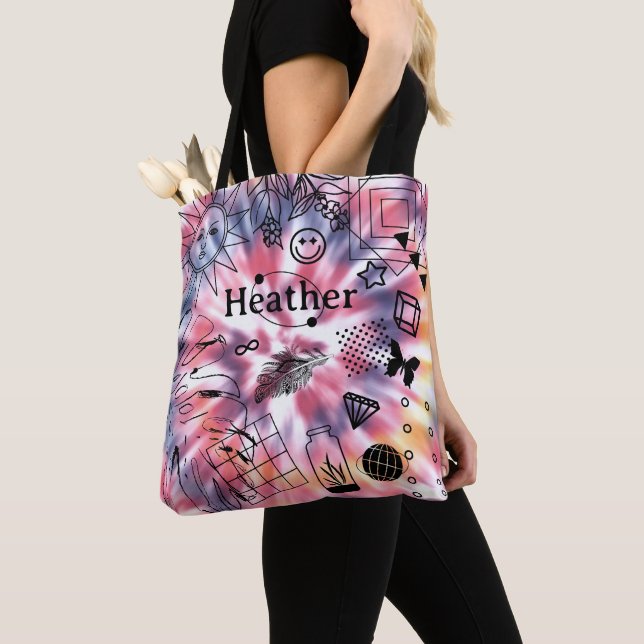 Girls Personalisiert Name Boho Gefärbte Krawatte T (Von Nahem)