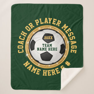 Girls Personalisiert Soccer Senior Night Gift Idee Sherpadecke