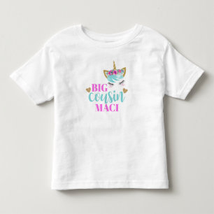 Girls Personalisiert Watercolor Unicorn Große Cou Kleinkind T-shirt