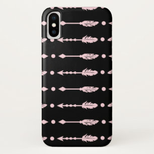 Girls Pink & Black Arrows Boho Chic Case-Mate iPhone Hülle