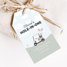 Girls' Pink Hole-in-One Golf 1. Geburtstag Gefalle