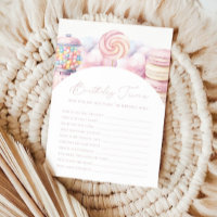 Girls' Pink Sweet One Candy 1. Geburtstag Trivia