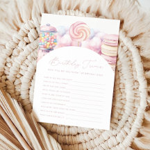 Girls' Pink Sweet One Candy 1. Geburtstag Trivia