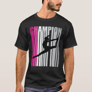 Girls Pink Tanz Geburtstag Retro Vintage Hübsche D T-Shirt