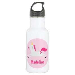 Girls Pink Unicorn Personalisiert Stainless Steel Edelstahlflasche