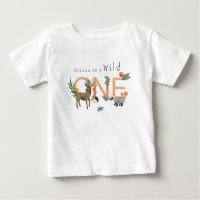Girls Pink Wild One Woodland Erster Geburtstag