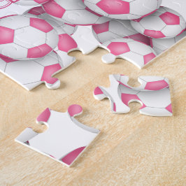 Girls pinkfarbener individuelle Name Puzzle