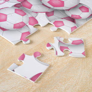 Girls pinkfarbener individuelle Name Puzzle