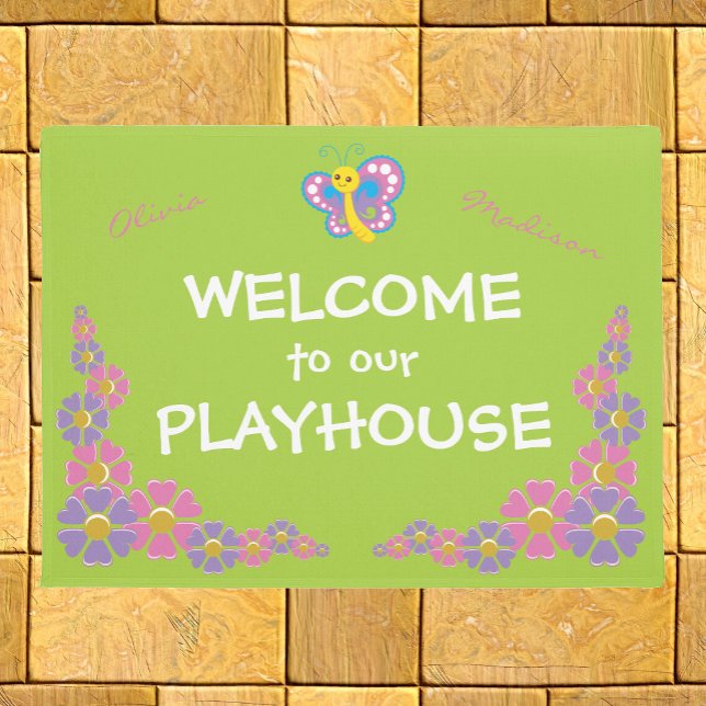 Girls Playhouse willkommen Fußmatte (Von Creator hochgeladen)