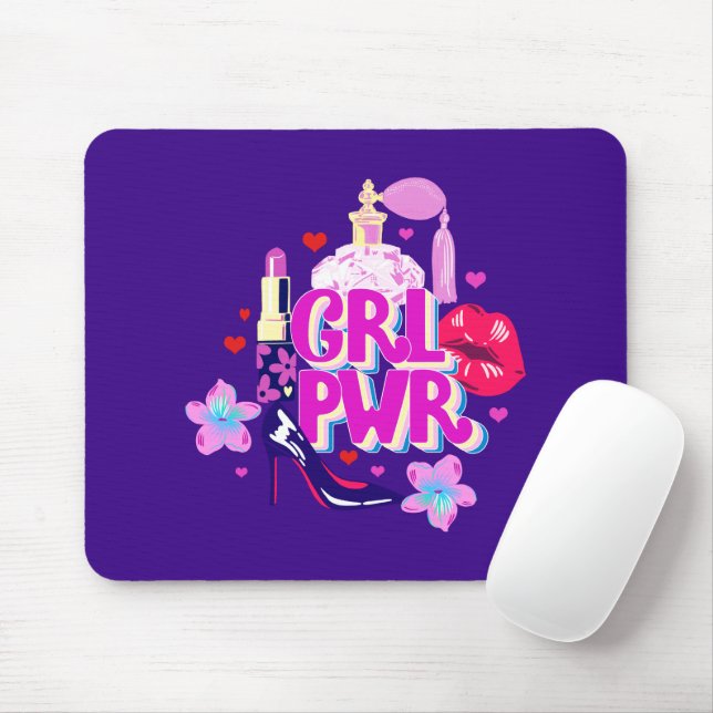 Girls-Power Mousepad (Mit Mouse)