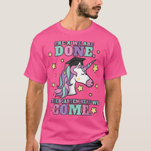 Girls Pre K Graduation Magical Unicorn  T-Shirt