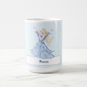 Girls Princess verzaubert Schneeflocken Kaffeetasse
