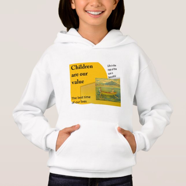 Girl's Pullover Hoodie (Vorderseite)