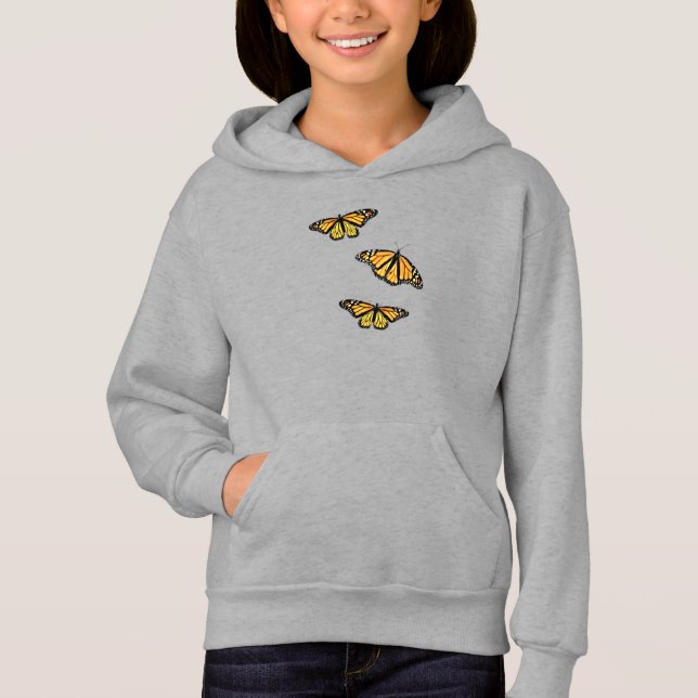 Girls Pullover Hoodie Drei Monarchen (Vorderseite)
