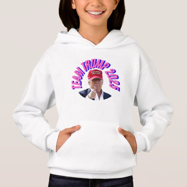 Girls Pullover Team Trump Hoodie (Vorderseite)