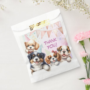 Girls Puppy Lasse Pawty Birthday Party Geschenktütchen