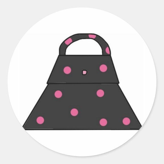 Girls Purses Runder Aufkleber (Vorderseite)