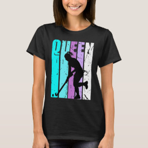 Girls Queen of Field Hockey GeburtstagsTochter Spi T-Shirt