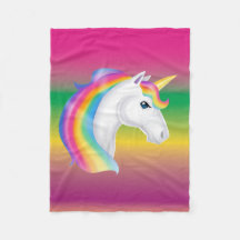 Girls Rainbow Unicorn Fleece