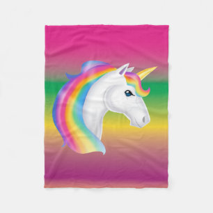 Girls Rainbow Unicorn Fleece