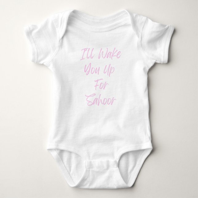 Girl's Ramadan Sahoor Bodysuit Geschenk Baby Strampler (Vorderseite)