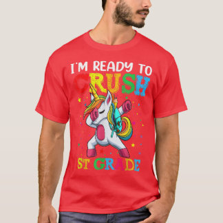 Girls Ready To Crush 1st Grade s, Funny Dabbing Un T-Shirt