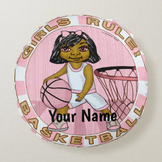 Girls regiert Basketball Rundes Kissen
