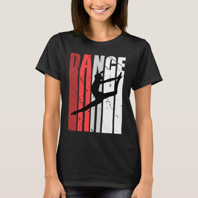 Girls Retro Klassischer Tanz Geburtstage Vintager  T-Shirt (Vorderseite)