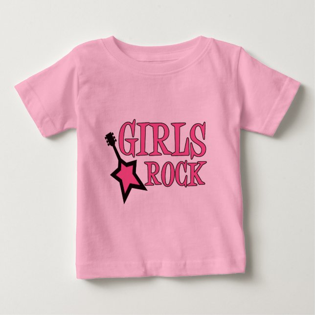Girls Rock! Baby T-shirt (Vorderseite)