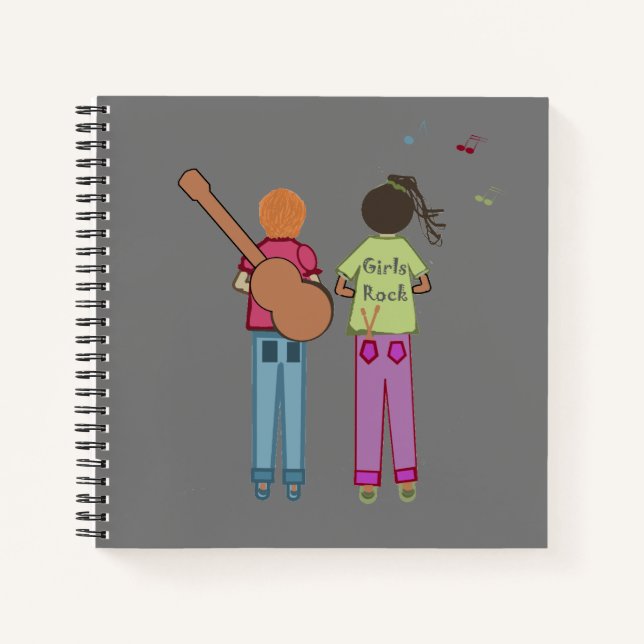Girls Rock Notebook Notizbuch (Vorderseite)