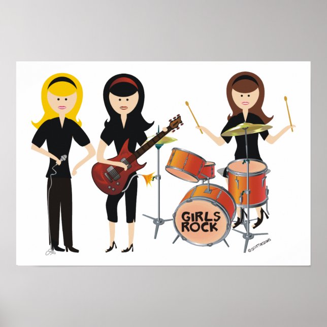Girls Rock Poster (Vorne)