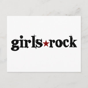 Girls Rock Postkarte