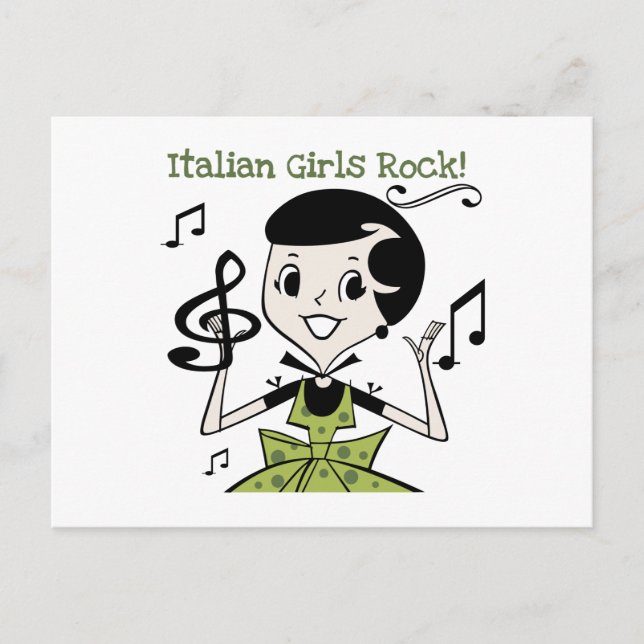 Girls Rock Postkarte (Vorderseite)