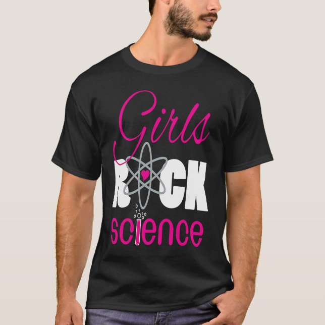 Girls Rock Science  Fun Scientist T-Shirt (Vorderseite)