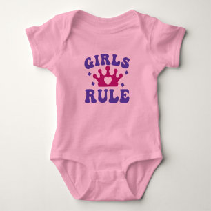 Girl's Rule ! Baby Strampler