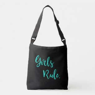 Girl's Rule Inspirational Cool Trendy Modern Tragetaschen Mit Langen Trägern