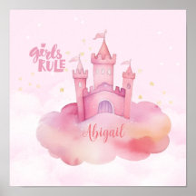 Girls Rule Palace auf der rosa Cloud